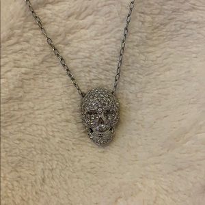 Philipp Plein skull diamond necklace